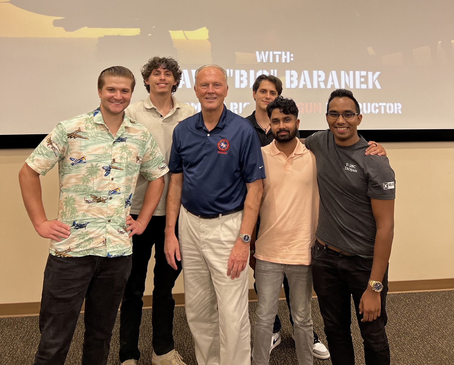 With Capt. "Bio" Baranek — Top Gun Instructor